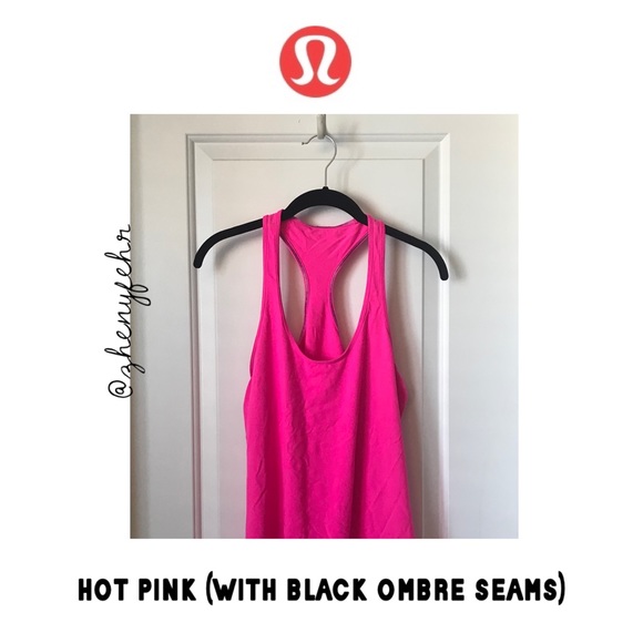 lululemon athletica Tops - Lululemon racer-back tank top - hot pink
